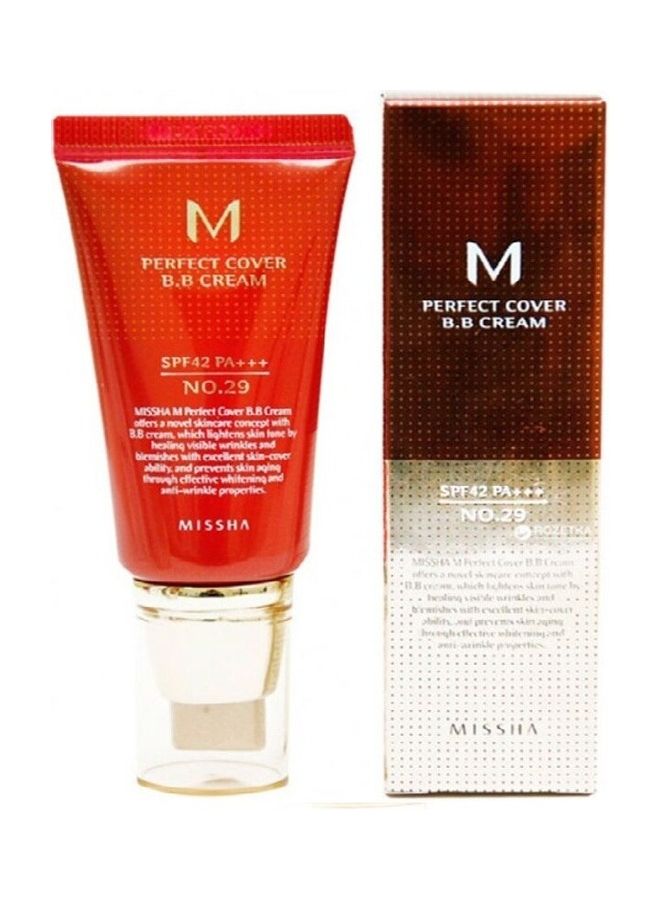 Missha M Perfect Cover BB Cream 29 Caramel Beige