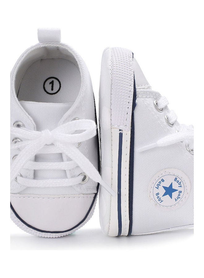 Baby Shoes Soft Sole Fashion Canvas Infant Toddler Sports White - Image 3