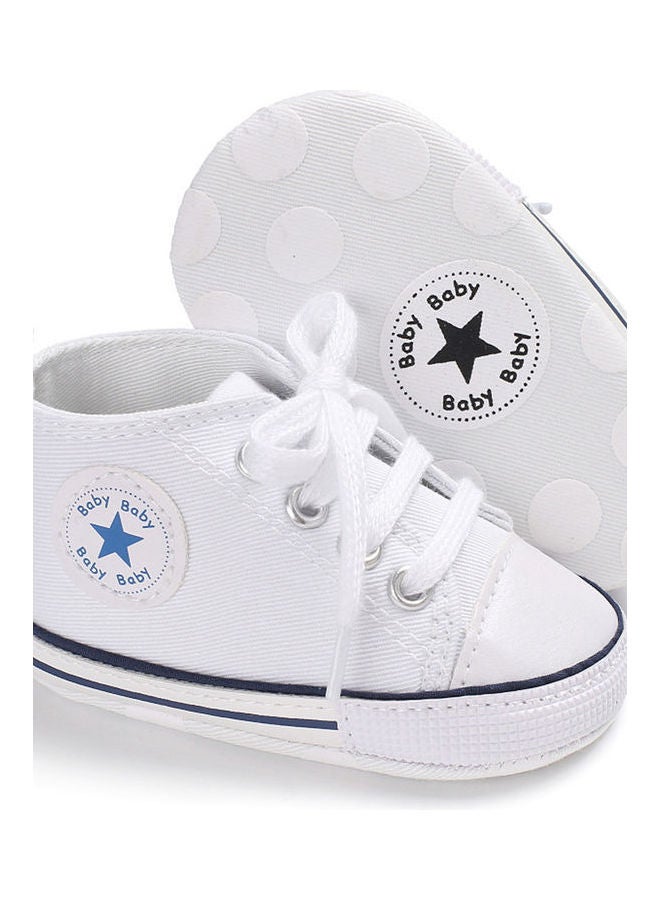 Baby Shoes Soft Sole Fashion Canvas Infant Toddler Sports White - Image 4