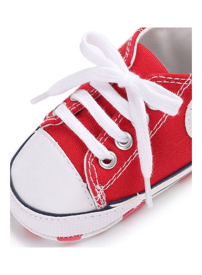 Baby Shoes Soft Sole Fashion Canvas Infant Toddler Sports Red - Image 5