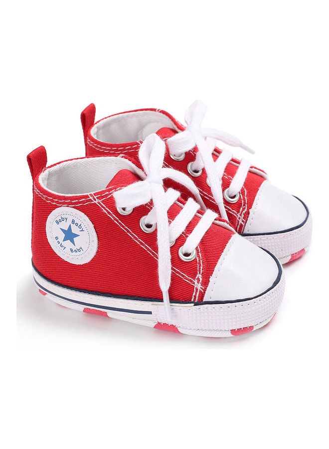 Baby Shoes Soft Sole Fashion Canvas Infant Toddler Sports Red - Image 2