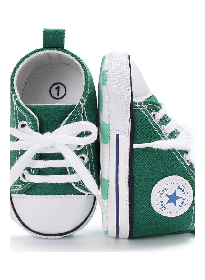 Baby Shoes Soft Sole Fashion Canvas Infant Toddler Sports Green - Image 3