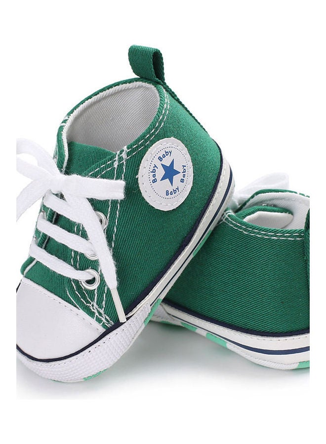 Baby Shoes Soft Sole Fashion Canvas Infant Toddler Sports green - Image 1