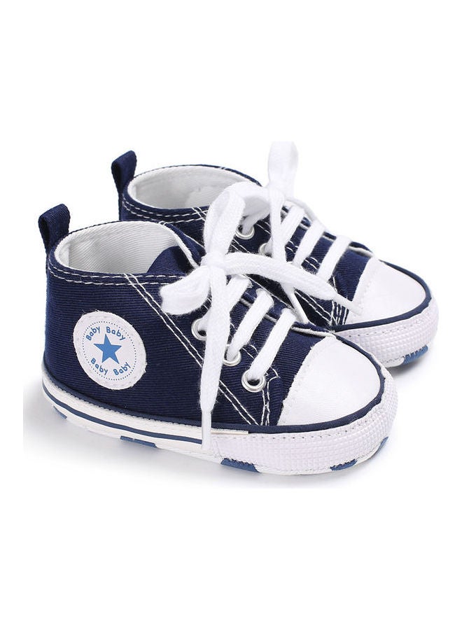 Baby Shoes Soft Sole Fashion Canvas Infant Toddler Sports Dark Blue - Image 2