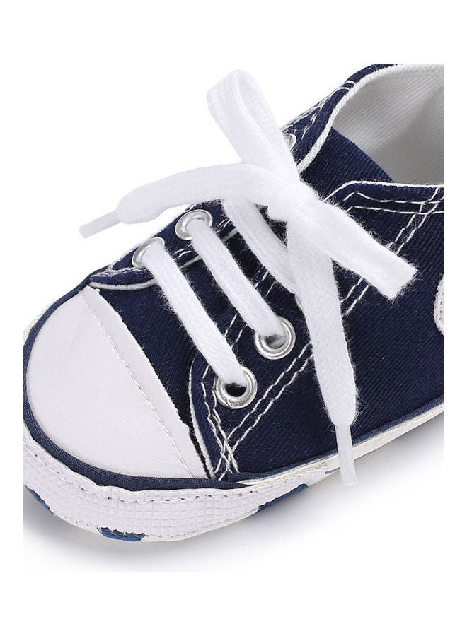 Baby Shoes Soft Sole Fashion Canvas Infant Toddler Sports Dark Blue - Image 5