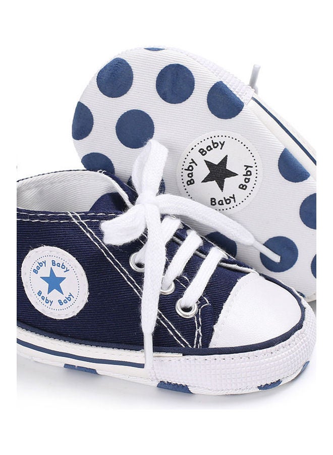 Baby Shoes Soft Sole Fashion Canvas Infant Toddler Sports Dark Blue - Image 4
