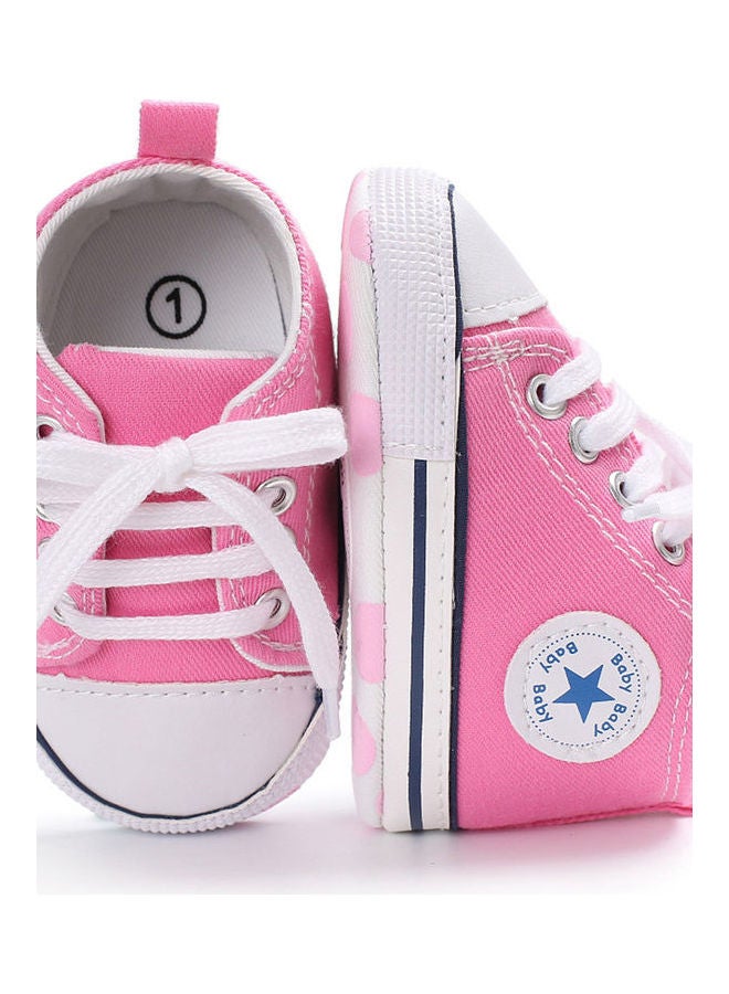 Baby Shoes Soft Sole Fashion Canvas Infant Toddler Sports Pink - Image 3
