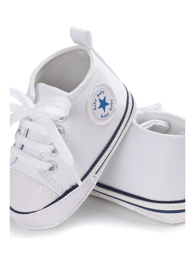 Baby Shoes Soft Sole Fashion Canvas Infant Toddler Sports White - Image 1