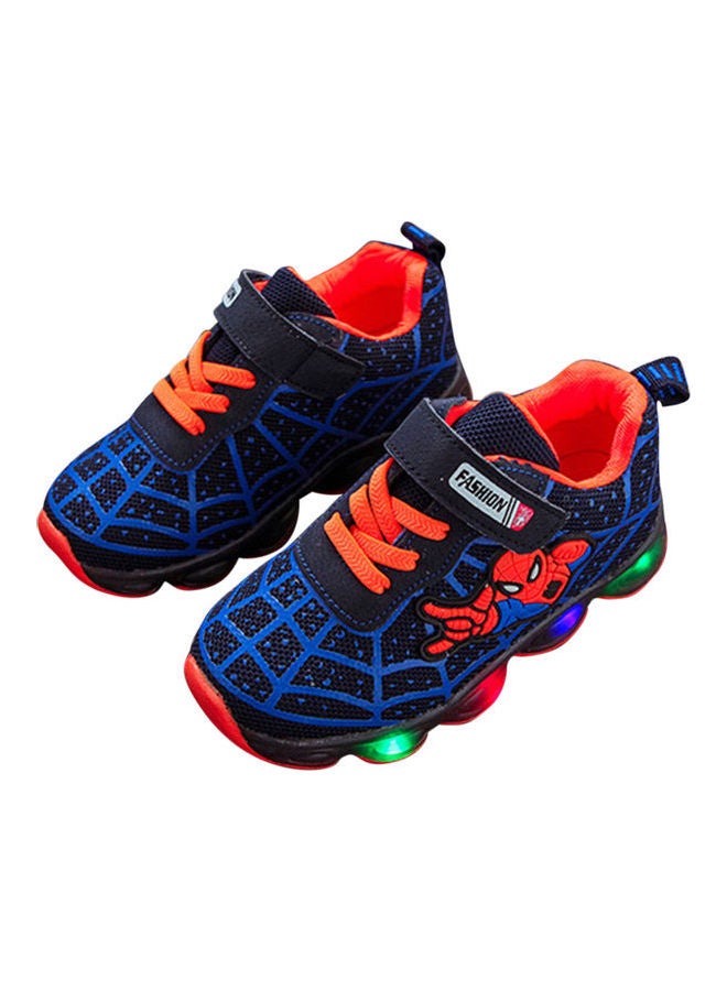 Fashion Cool Baby Girls Boys Casual Sports Shoes With LED Luminous Blue - Image 1