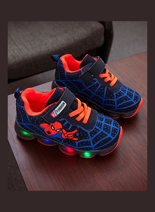 Fashion Cool Baby Girls Boys Casual Sports Shoes With LED Luminous Blue - Image 3