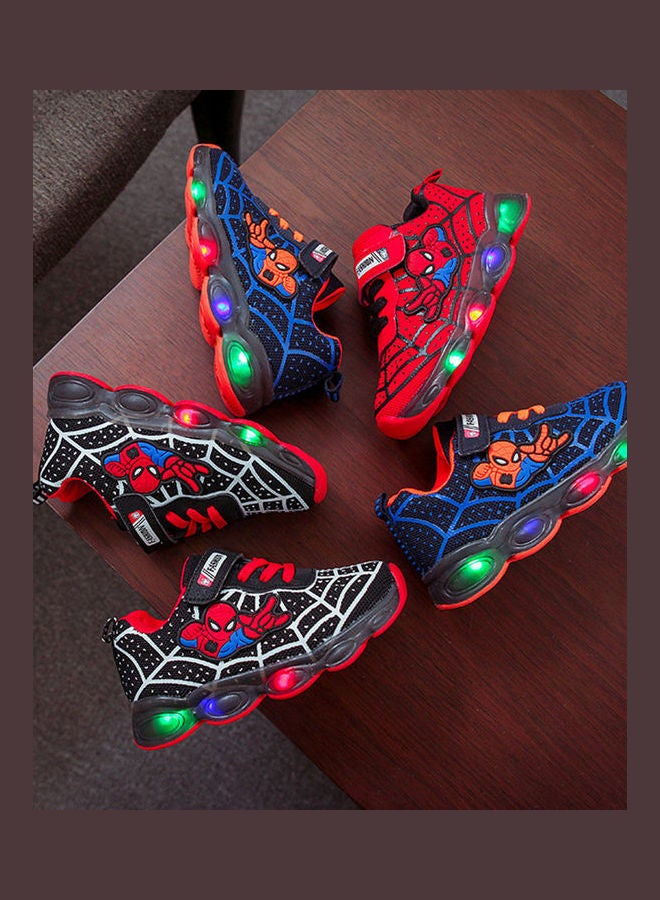 Fashion Cool Baby Girls Boys Casual Sports Shoes With LED Luminous Black - Image 3