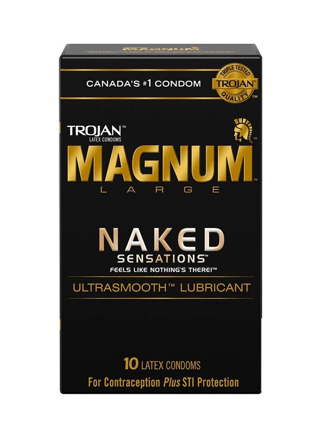TROJAN Pack Of 10 Magnum Condoms - Image 1