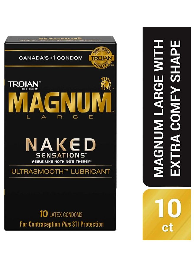 TROJAN Pack Of 10 Magnum Condoms - Image 2
