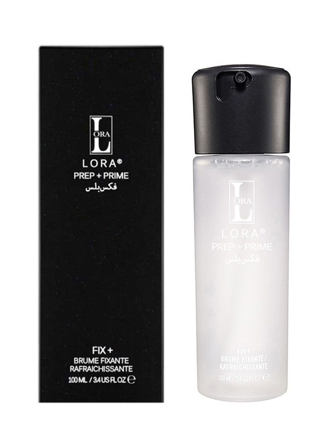 LORA Fix+ Prep + Prime Makeup Setting Spray By Lora - 100 Ml Clear 