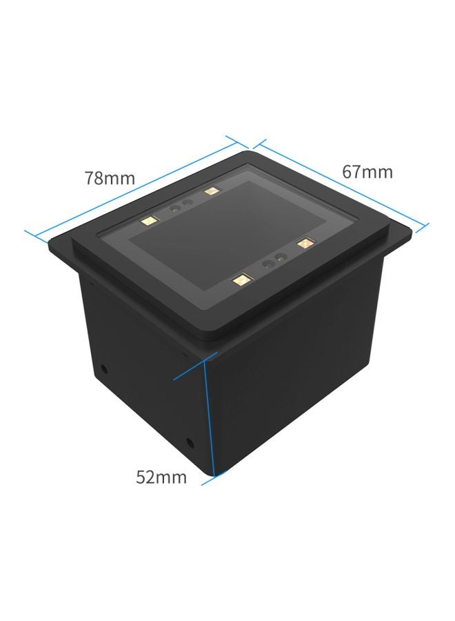 أيبيسي ماسح باركود ضوئي مضمن يعمل بالحث الذاتي أسود - Image 3