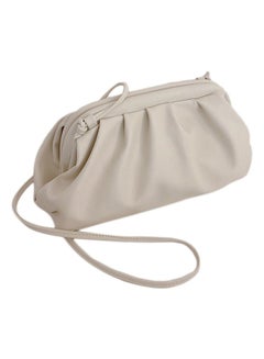 Solid Crossbody Bag Beige