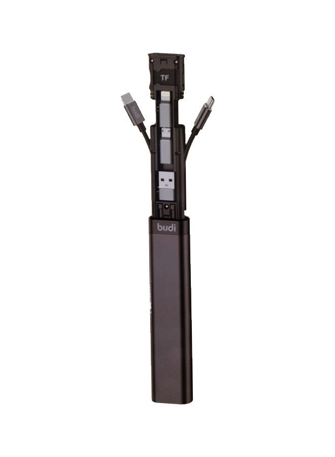 budi 9-In-1 Multi Functional Cable Stick Black  - Image 1