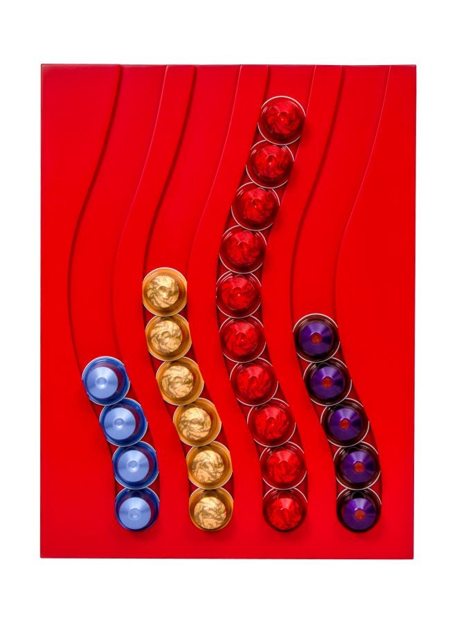Nespresso Capsule Holder Red 28x37x1.2cm