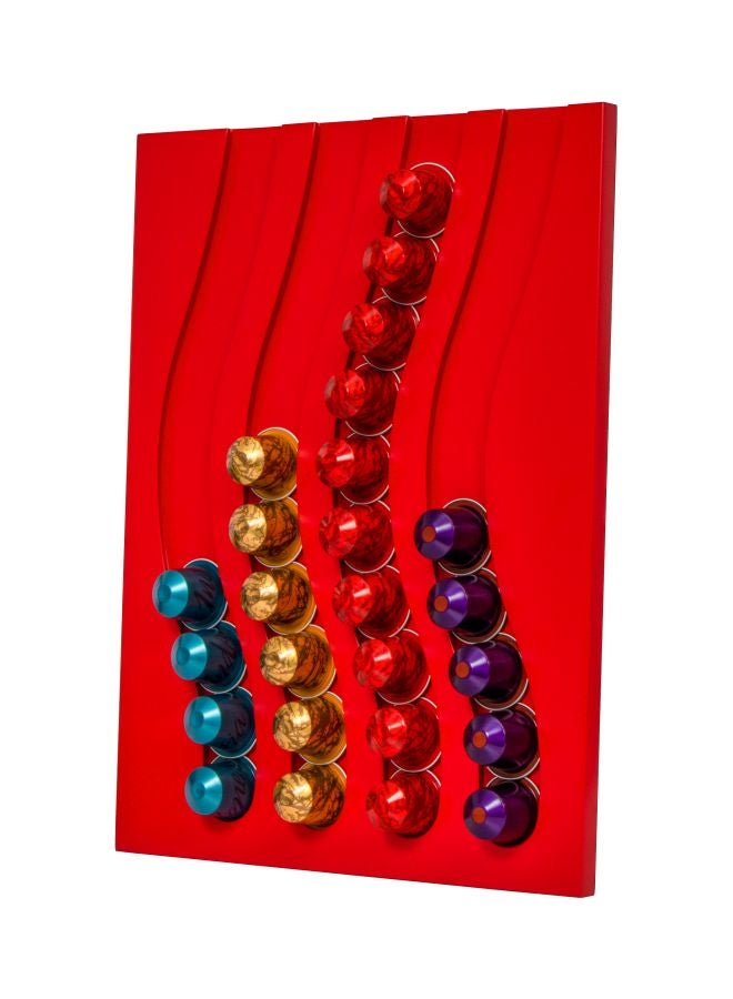 Nespresso Capsule Holder Red 28x37x1.2cm