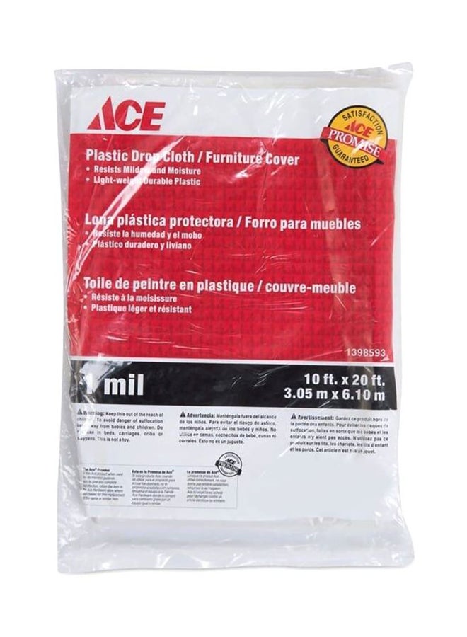 ACE Plastic Drop Cloth Clear 3.05x6.10meter - Image 1