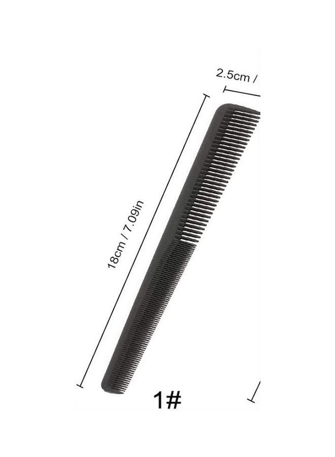 Tips & Toes Barber Comb Black 18x2.5cm  - Image 2