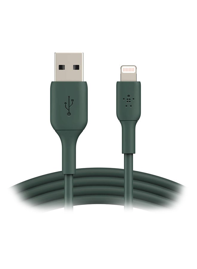 Lightning Cable (Boost Charge Lightning to USB Cable for iPhone, iPad, AirPods) MFi-Certified iPhone Charging Cable 1m Midnight Green