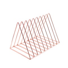 FRIEET Book Tray Triangle-Shaped Pink  - Image 1