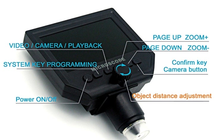 EHOME Digital 8 LED 3.6MP VGA Electronic HD Video Microscopes  - Image 2