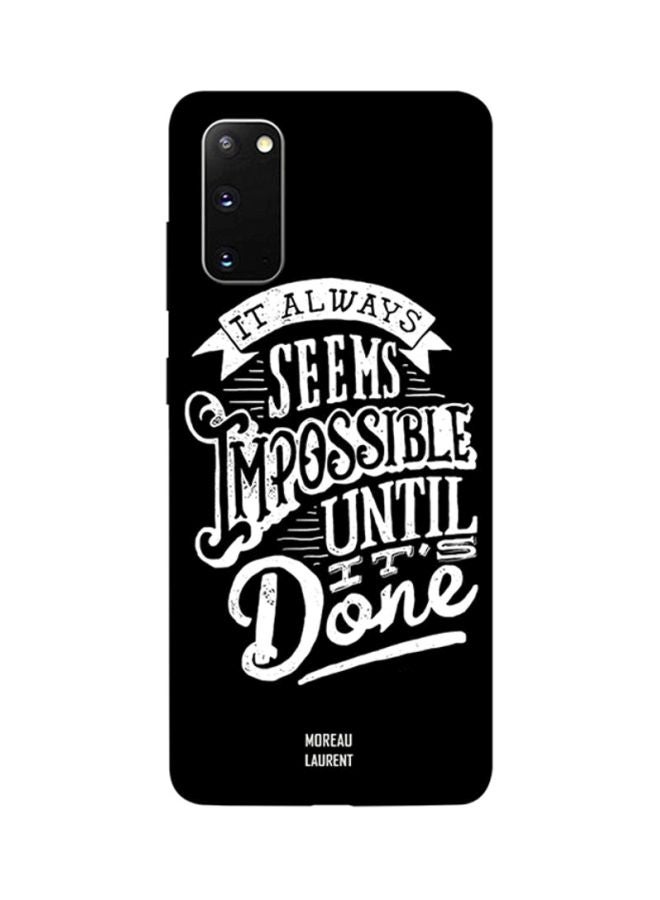 Moreau Laurent Skin Case Cover -for Samsung Galaxy S20 Black/White Black/White