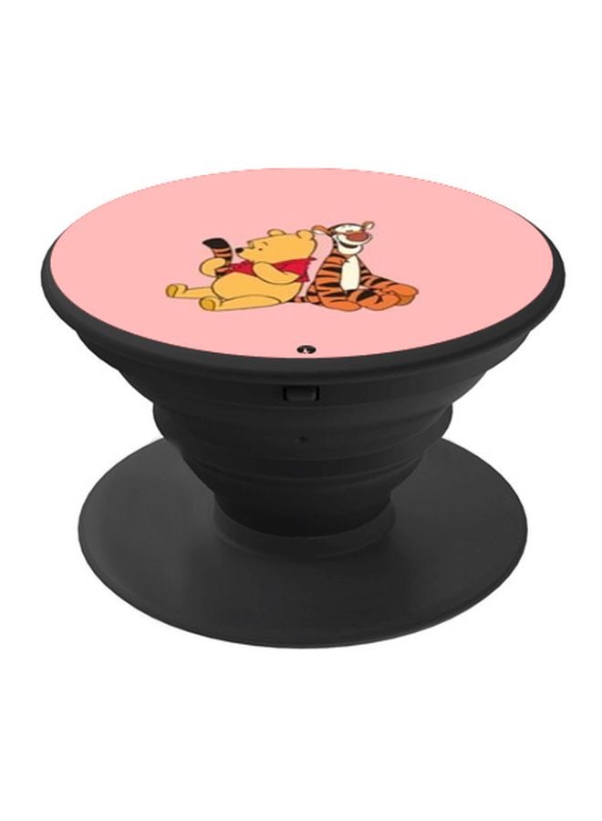 BP Cartoon Printed Pop Socket Phone Holder Pink/Brown/Black - Image 1