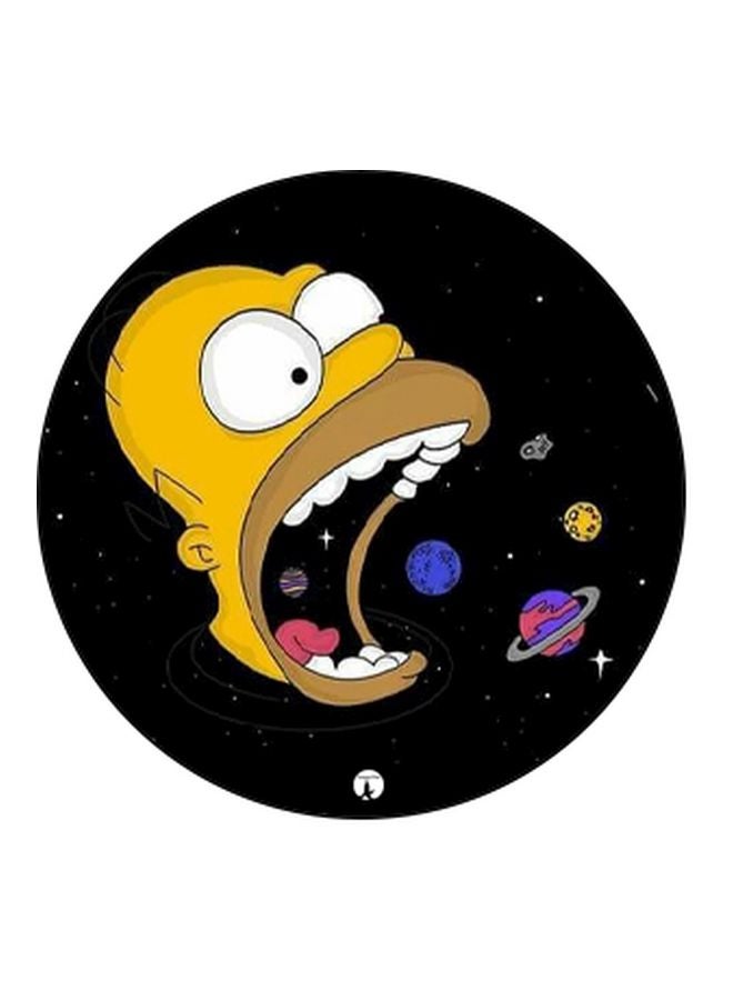 BP Cartoon Character Printed Pop Socket Phone Holder Black/Yellow/Blue - Image 2