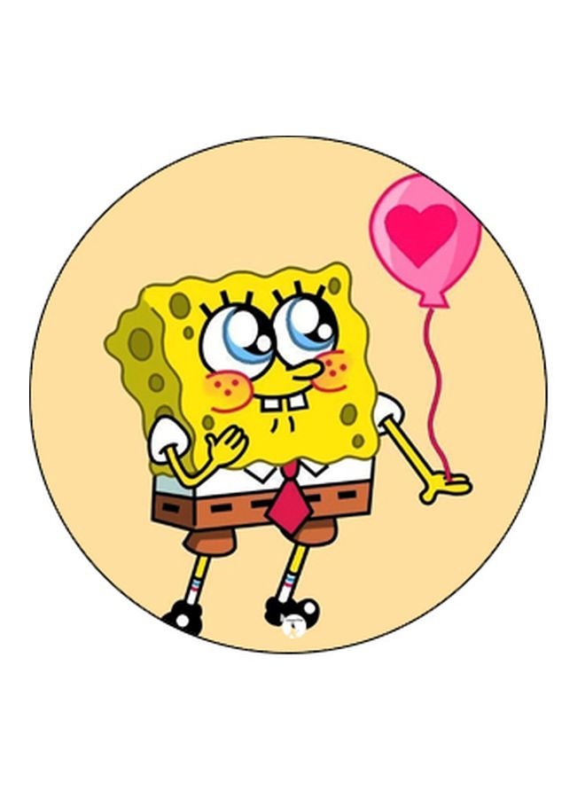 BP Cartoon Character Printed Pop Socket Phone Holder Beige/Yellow/Pink - Image 2