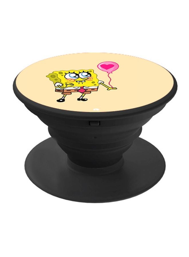BP Cartoon Character Printed Pop Socket Phone Holder Beige/Yellow/Pink - Image 1