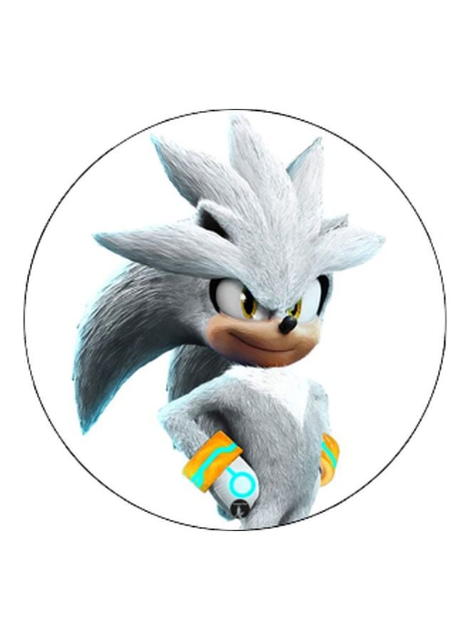 BP Sonic Printed Pop Socket Phone Holder White/Grey/Yellow - Image 2