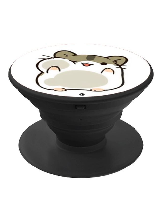 BP Cartoon Printed Pop Socket Phone Holder White/Green/Grey - Image 1