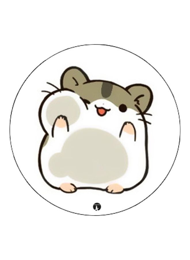 BP Cartoon Printed Pop Socket Phone Holder White/Green/Grey - Image 2