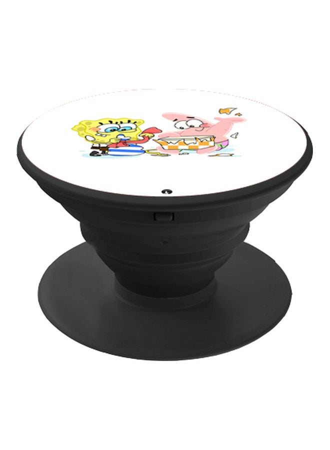 BP Spongebob And Patrick Printed Pop Socket Phone Holder White/Yellow/Pink - Image 1