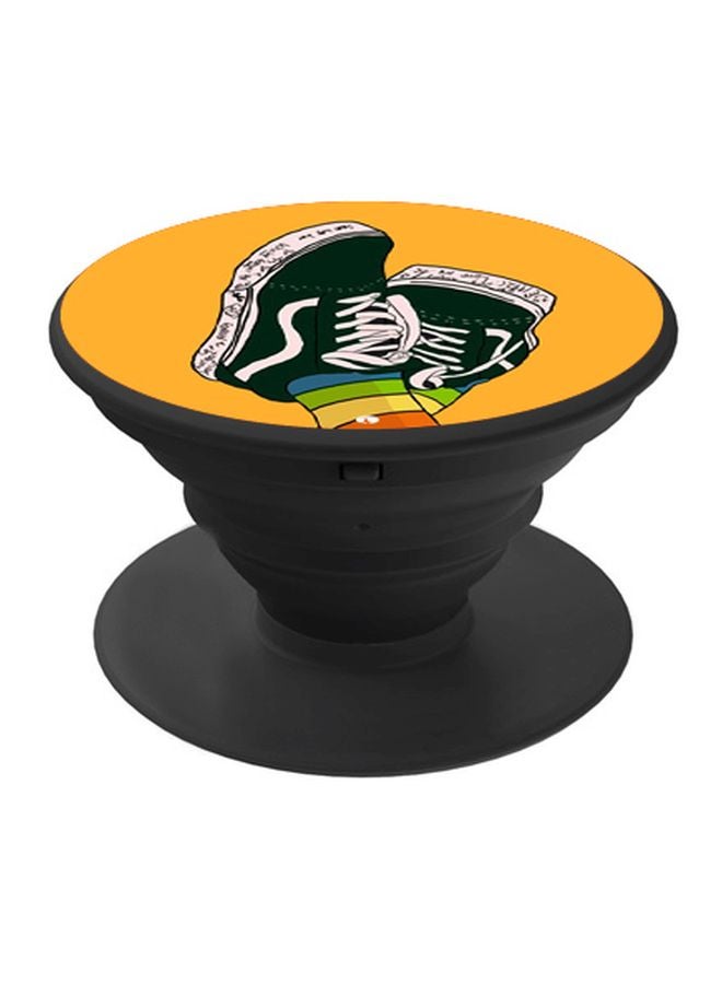 بي بي حامل هاتف بوب سوكيت بطبعة على شكل حذاء برتقالي - أخضر - أصفر - Image 1