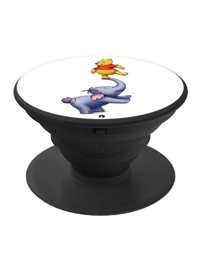 بي بي حامل هاتف بوب سوكيت مطبوع بتصميم شخصية ويني ذا بو أبيض/أزرق/أسود/أصفر - Image 1