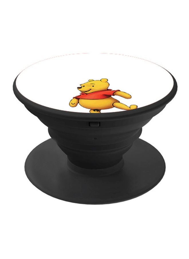 BP Winnie The Pooh Printed Pop Socket Phone Holder White/Yellow/Black - Image 1