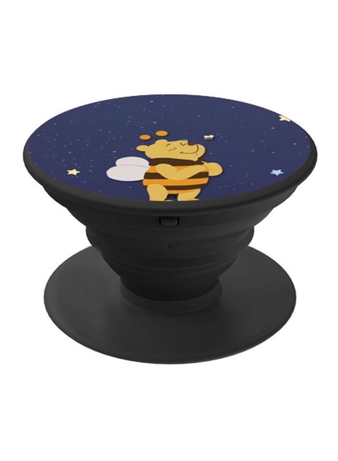 BP Winnie The Pooh Printed Pop Socket Phone Holder Blue/Yellow/Black - Image 1
