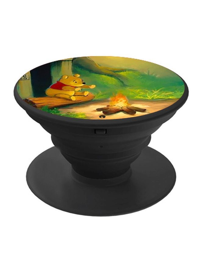 BP Winnie The Pooh Printed Pop Socket Phone Holder Green/Yellow/Black - Image 1