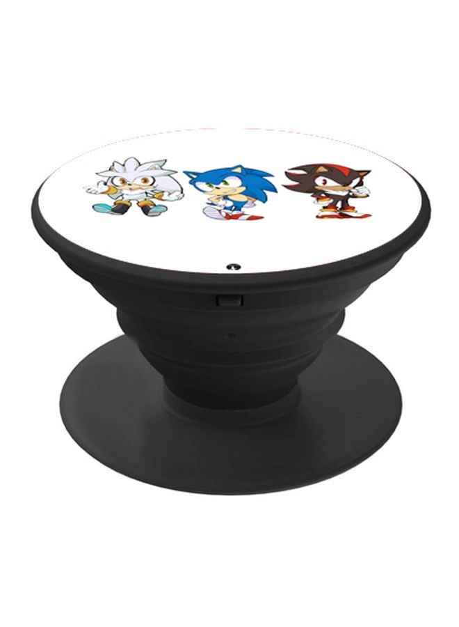 بي بي حامل هاتف بوب سوكيت بطبعة شخصية سونيك أبيض / أسود / أزرق - Image 1