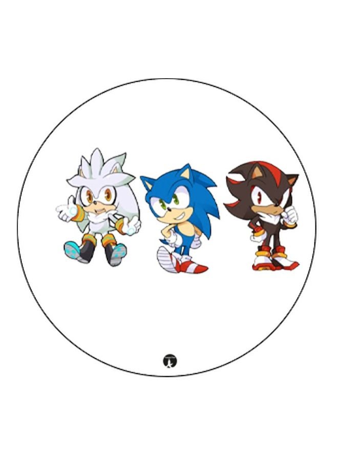 بي بي حامل هاتف بوب سوكيت بطبعة شخصية سونيك أبيض / أسود / أزرق - Image 2