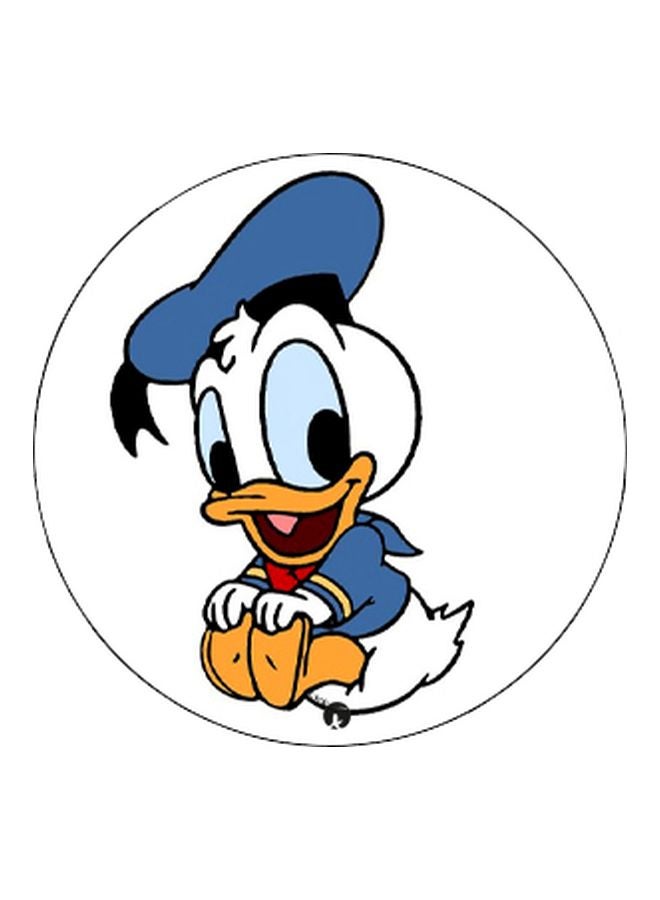 بي بي حامل هاتف على شكل مقبض أصابع منبثق بطبعة رسومات كرتونية أبيض/أزرق/بني - Image 2