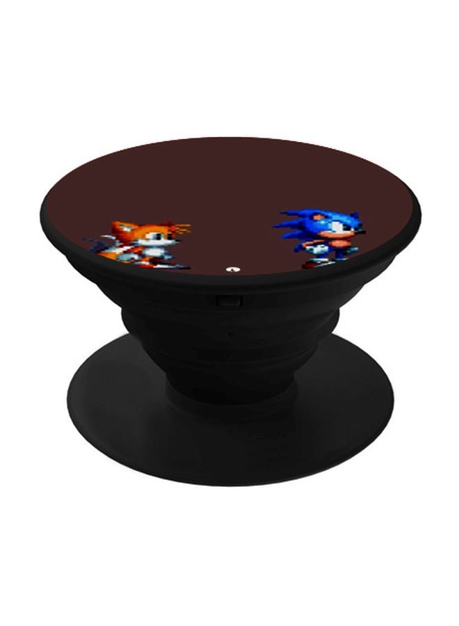 BP Sonic The Hedgehog Printed Pop Socket Phone Holder Brown/Blue/Black - Image 1