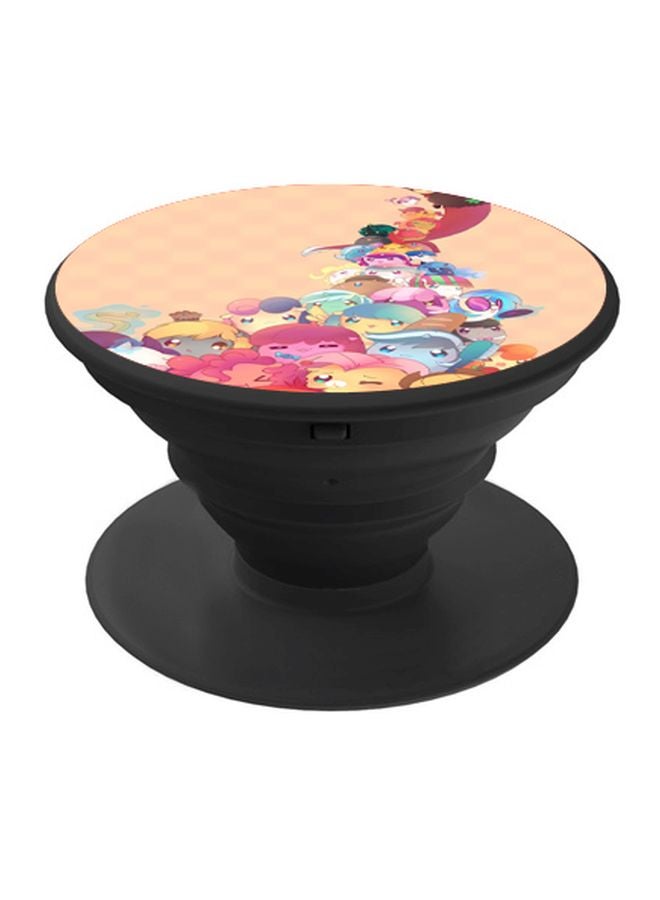 BP Pokemon Characters Printed Pop Socket Phone Holder Beige/Pink/Black - Image 1