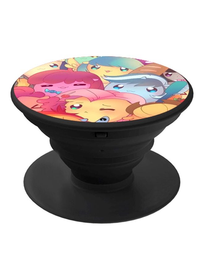 BP Pokemon Characters Printed Pop Socket Phone Holder Pink/Yellow/Black - Image 1