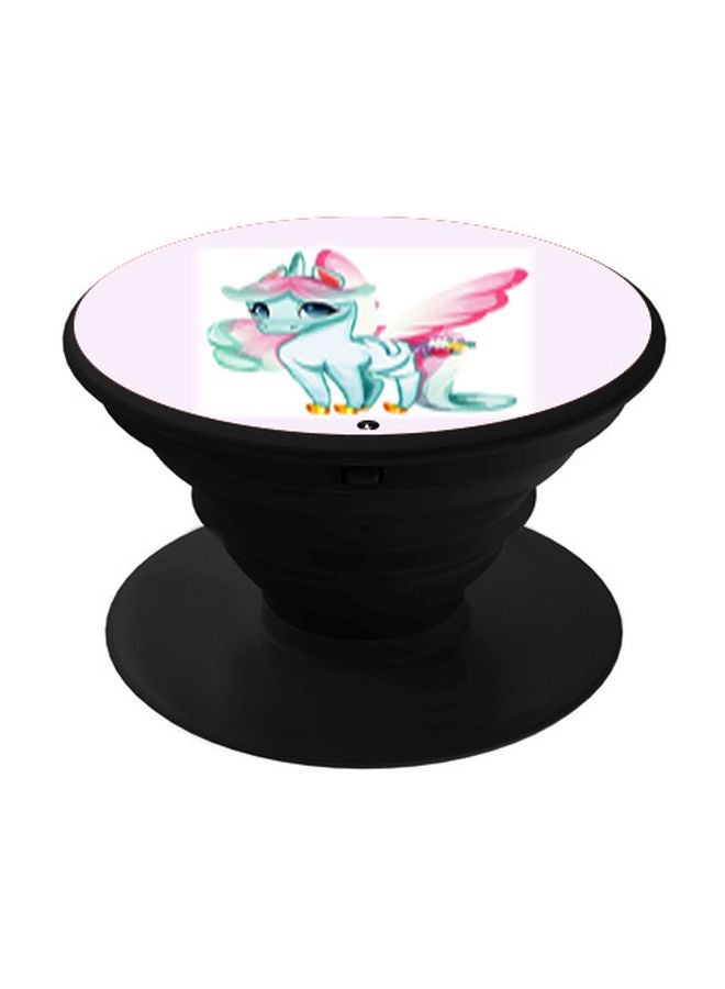 BP Glimmer Gemma Printed Pop Socket Phone Holder Blue/Pink/Black - Image 1