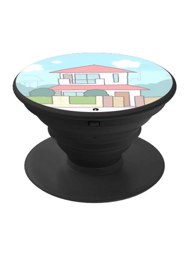 BP House Printed Pop Socket Phone Holder Blue/White/Red - Image 1